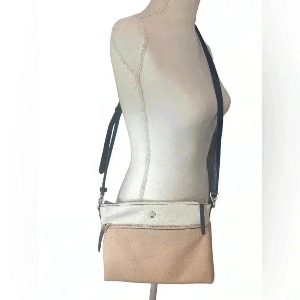 kate spade New York Polly Medium Bi-Colored Womens Purse Crossbody Bag